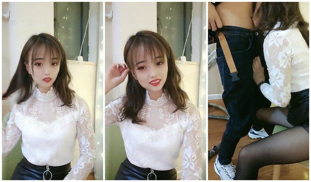 【晓可耐】风骚小少妇半夜购物，超市老板来送货被