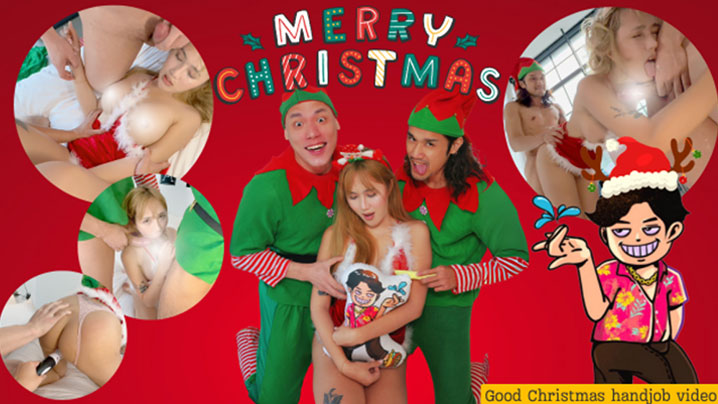 台湾约炮大神 【恩凱】聖誕特輯 泰國混血Eufy初登場就3P!!!超反差系痴女喜歡被大屌深喉嚨